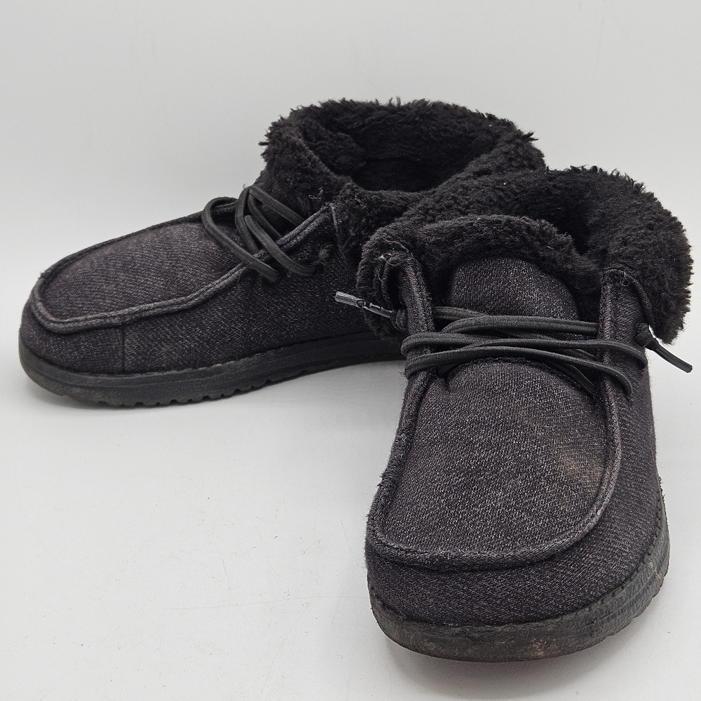 Hey Dude Britt black sparkle youth size 2/3